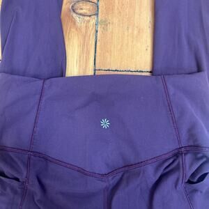 Athleta red high waisted leggings with